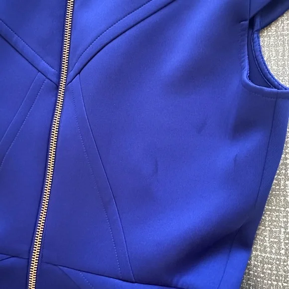 Ted Baker London Fit & Flare Scuba Dress – Royal Blue – Size 2 (US 6) - Picture 15 of 16
